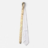 Koele Oranje fruitplakjes patroonwater laat licht  Stropdas (Achterkant)