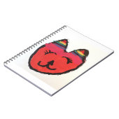 Koele oranje kat notitieboek (Linkerzijde)