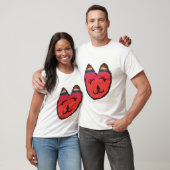 Koele oranje kat t-shirt (Unisex)