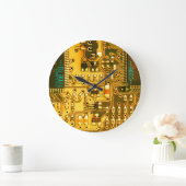 Koele oranjegele gedrukte krings elektronische PCB Grote Klok (Huis)