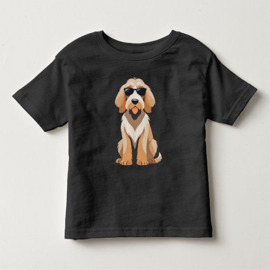 Koele Otterhound met Sunnies Kinder Shirts (Voorkant)