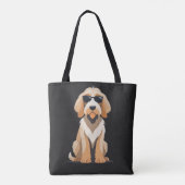 Koele Otterhound met Sunnies Tote Bag (Achterkant)