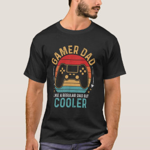 Koele Oude Gamer Vader Grappige Gamen Vaderdag R T-shirt