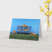 Koele Overpeinzing Kaart (Gele Bloem)