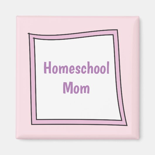 Koele Paarse doos met Homeschool Mom Magneet (Voorkant)