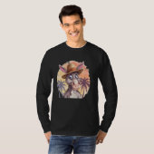 Koele Palmbomen Ezel met Strand Pet Kostuum T-shirt (Voorkant volledig)