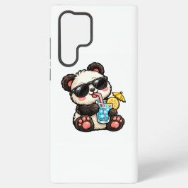 Koele Panda Drank Samsung Galaxy Hoesje