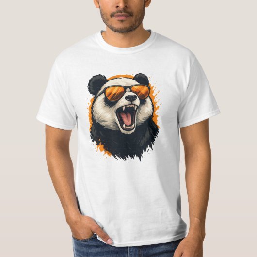 Koele Panda Vibes T-shirt (Voorkant)