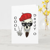 Koele Papa - de Schedel van O Beatnik Kaart (Gele Bloem)