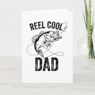 Koele papa Vaderdag viscadeau voor visser Kaart