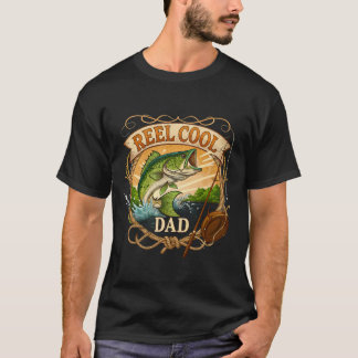 Koele papa vintage illustratie t-shirt