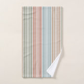 Koele pastel kleur strepen bad handdoek (Handdoek)