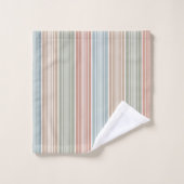 Koele pastel kleur strepen bad handdoek (Wasdoekje)