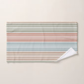 Koele pastel kleur strepen bad handdoek (Handdoek)