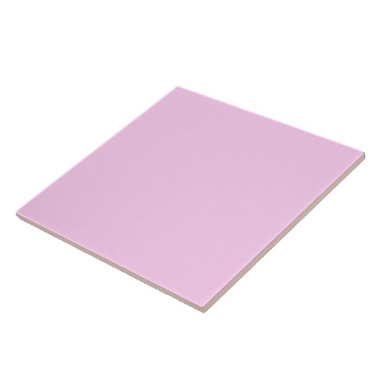 Koele pastel roze keramische Tegels. Tegeltje (Zijkant)