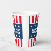 Koele patriottische Amerikaanse vlag 4th of Juli f Papieren Bekers (Rechts)
