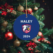 Koele Patriottische Nikki Haley 2024 Verkiezingsad Keramisch Ornament