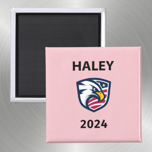Koele Patriottische Nikki Haley 2024 Verkiezingsad Magneet