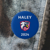 Koele Patriottische Nikki Haley 2024 Verkiezingsad Ronde Button 5,7 Cm