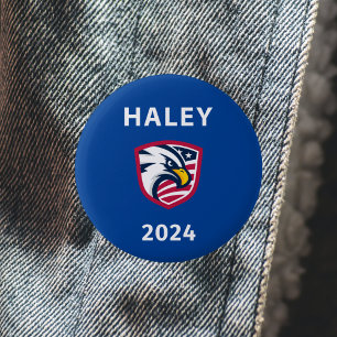 Koele Patriottische Nikki Haley 2024 Verkiezingsad Ronde Button 5,7 Cm