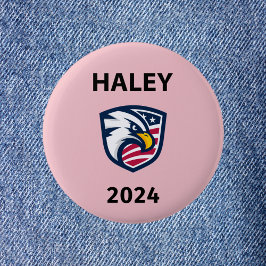 Koele Patriottische Nikki Haley 2024 Verkiezingsad Ronde Button 5,7 Cm