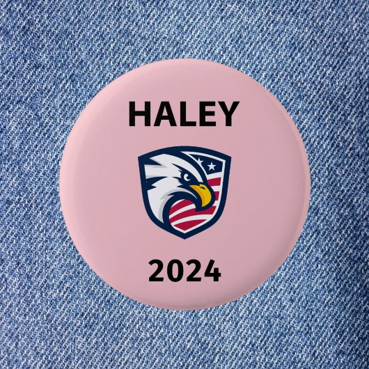 Koele Patriottische Nikki Haley 2024 Verkiezingsad Ronde Button 5,7 Cm