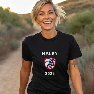 Koele Patriottische Nikki Haley 2024 Verkiezingsad T-shirt