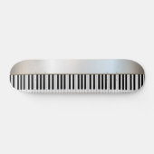 Koele pianotoetsen, zilver persoonlijk skateboard (Horizontaal)
