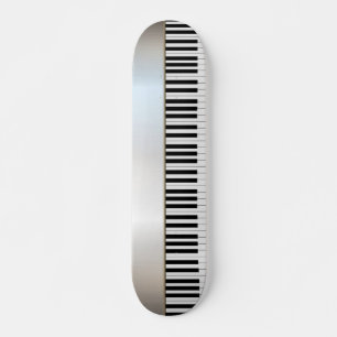 Koele pianotoetsen, zilver persoonlijk skateboard