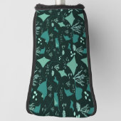 Koele pijlstaartroggen onder het oceaanpatroon golfheadcover (Draai 90)