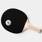 koele pingpongbal tafeltennisbatje (Zijkant)