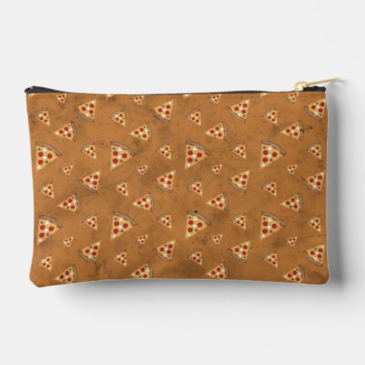 Koele pizzaplakjes  bruin motief etui (Achterkant)