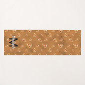 Koele pizzasneden  bruin motief Monogram Yogamat (Voorkant (horizontaal))
