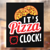 koele pizzawinkel woordkunst Bedrijf Raamsticker (Vel 2)