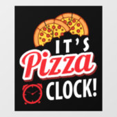 koele pizzawinkel woordkunst Bedrijf Raamsticker (Vel)