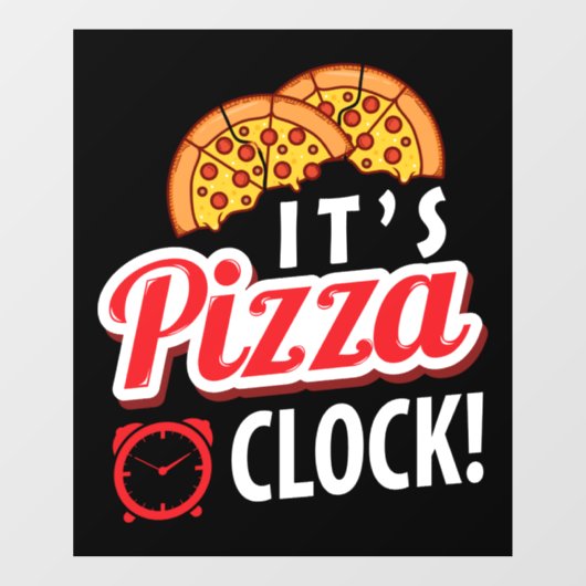 koele pizzawinkel woordkunst Bedrijf Raamsticker (Vel)