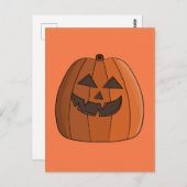 Koele pompoen briefkaart (Voorkant / Achterkant)