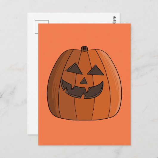 Koele pompoen briefkaart (Voorkant / Achterkant)