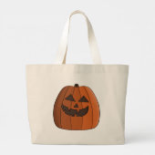 Koele pompoen grote tote bag (Achterkant)
