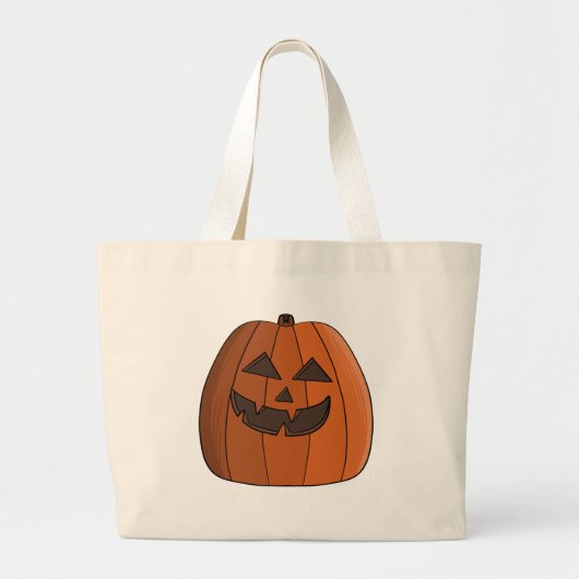 Koele pompoen grote tote bag (Voorkant)
