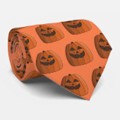 Koele pompoen stropdas (Opgerold)