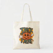 Koele  pompoen Trick or treat bruin Tote Bag (Voorkant)