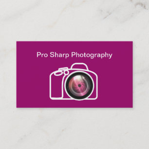 Koele professionele fotograaf visitekaartjes