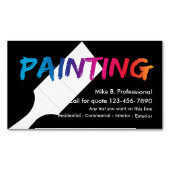 Koele professionele schilder magnetische Visitekaa Magnetisch Visitekaartje (Voorkant)