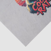 Koele Rat met Zonnebril Retro Sunset Design Tissuepapier (Detail)