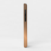 Koele realistische metaaltextuur gepolijst koper Case-Mate iPhone case (Achterkant/links)