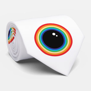 Koele Regenboog Ogen Stropdas