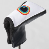 Koele Regenboog Oogbal Golfheadcover (3/4 voorkant)
