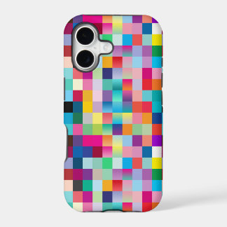 Koele Regenboogkleuren Mozaïek Geometrisch Pixelpa