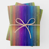 Koele regenboogwaterverf Drip esthetisch patroon Inpakpapier Vel (In situ)